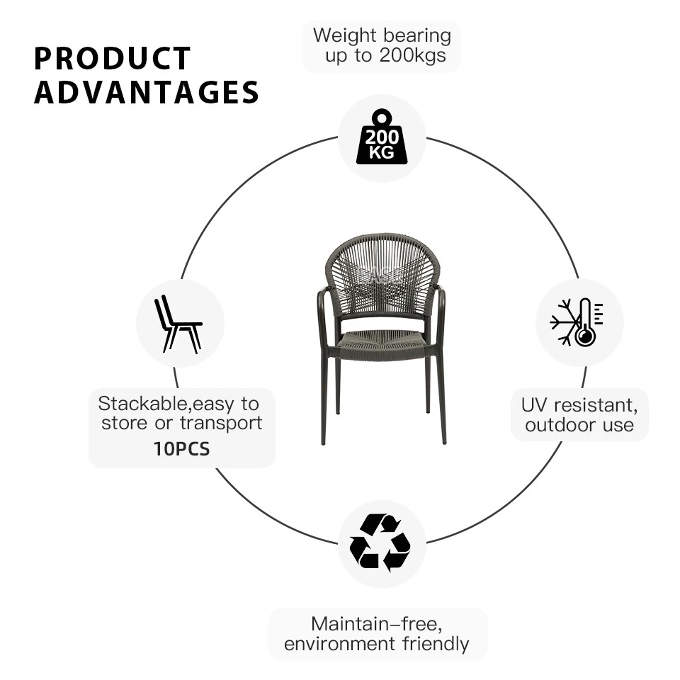 China Patio Furniture Outdoor Dining Chairs Manufacturers, Suppliers, Factory