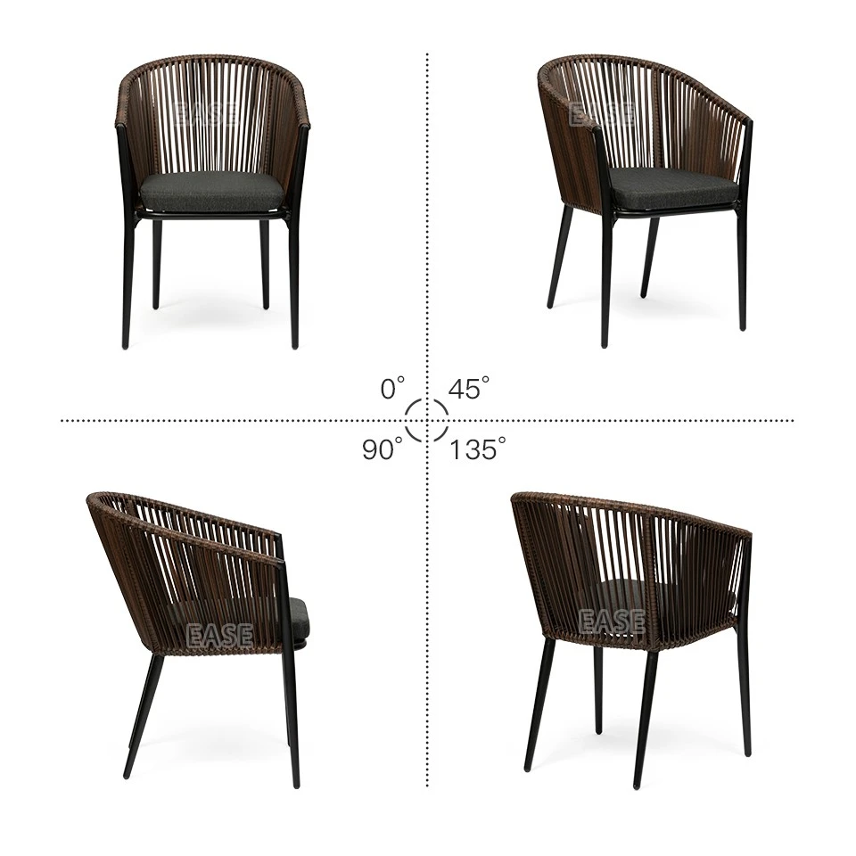 PE Rope Garden Dining Chairs Outdoor Chairs high quality