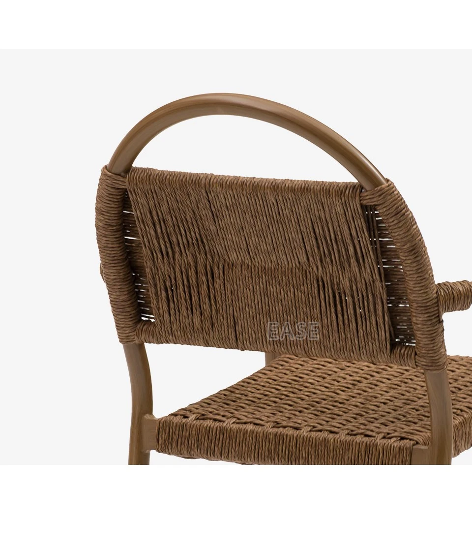 Customized Aluminum Rope Terrace Chairs Outdoor Dining Chairs Customized Aluminum Rope Terrace Chairs Outdoor Dining Chairs