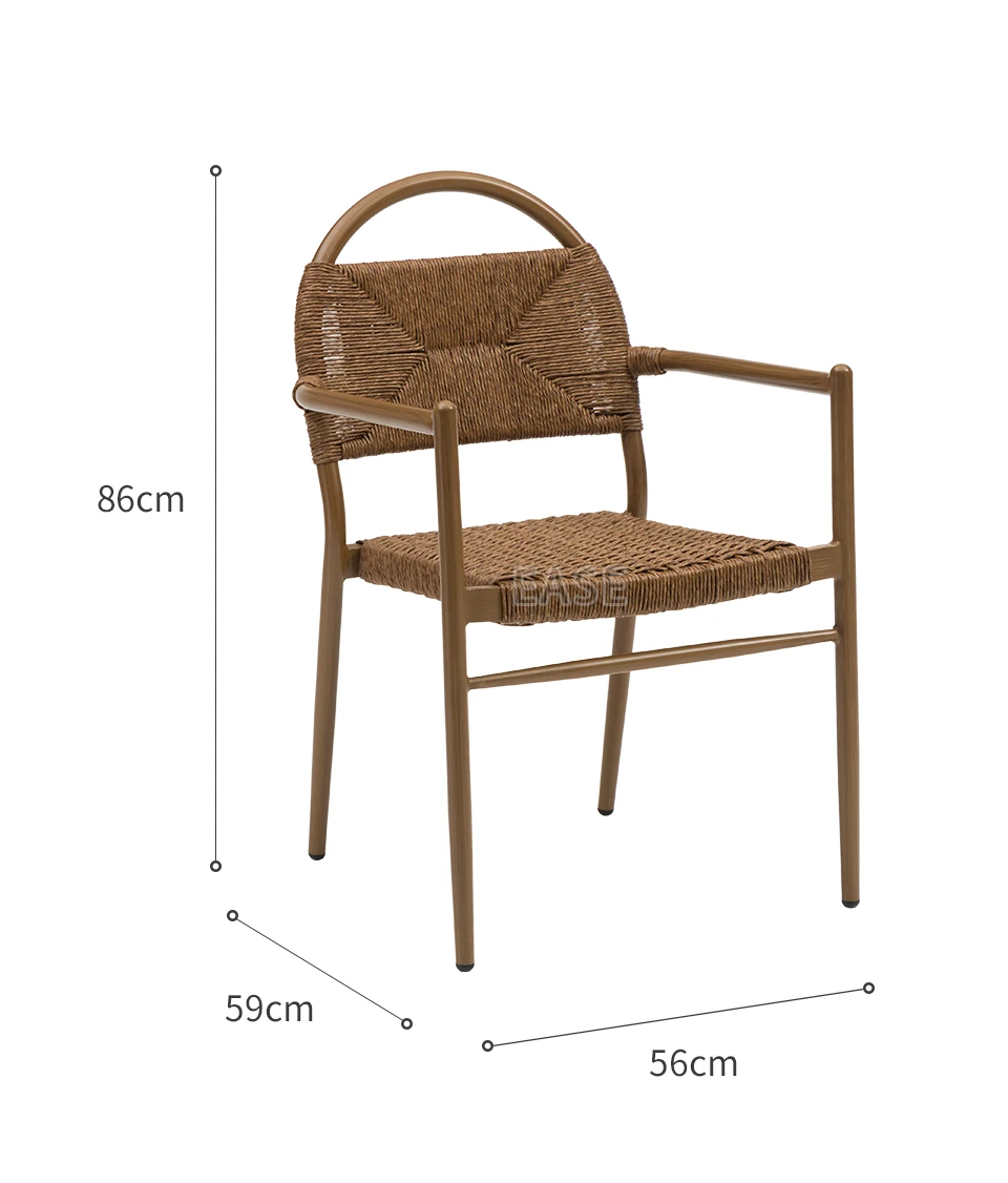 Aluminum Rope Terrace Chairs Outdoor Dining Chairs China Aluminum Rope Terrace Chairs Outdoor Dining Chairs China