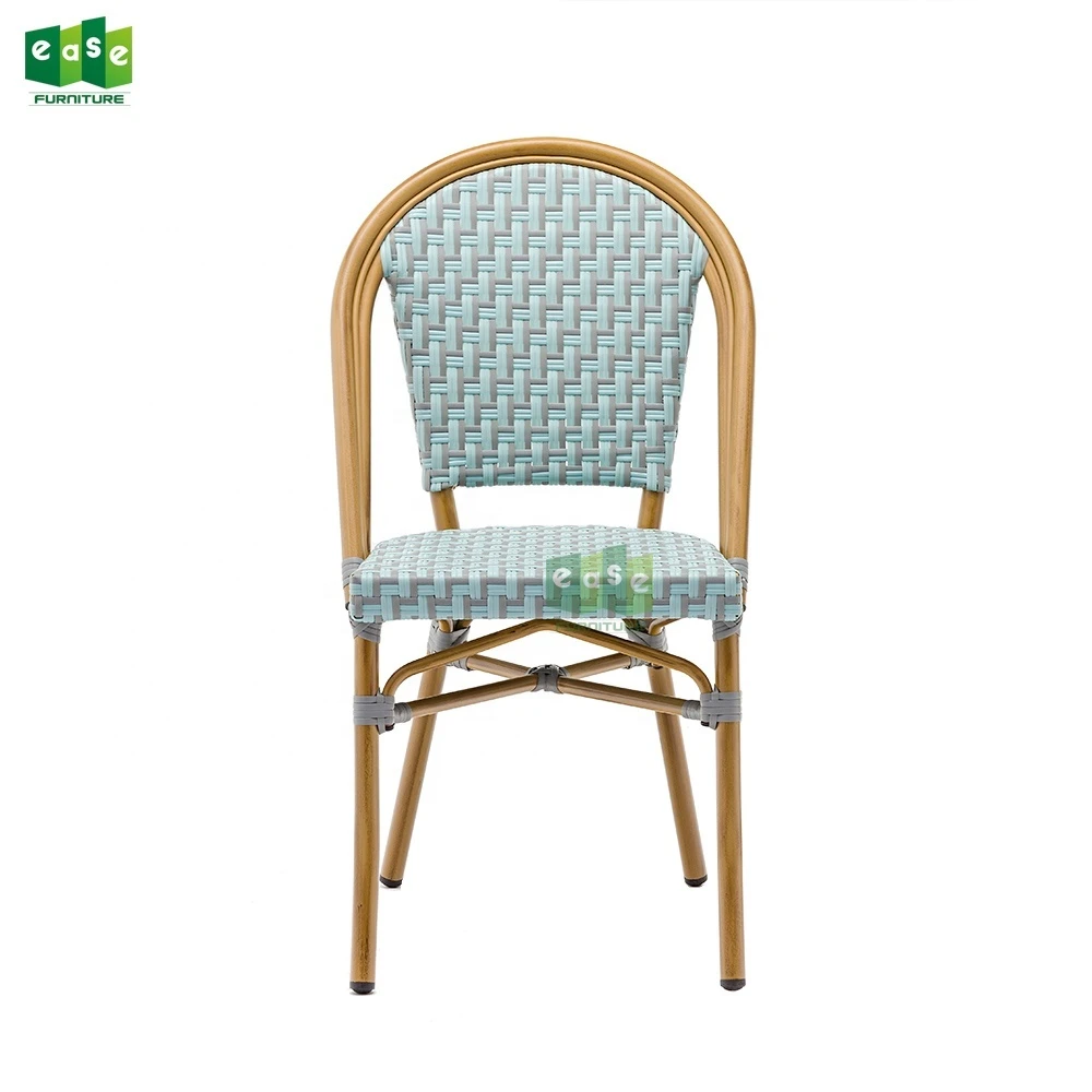 Garden Aluminum Rattan French Bistro Chairs factory in china Garden Aluminum Rattan French Bistro Chairs factory in china
